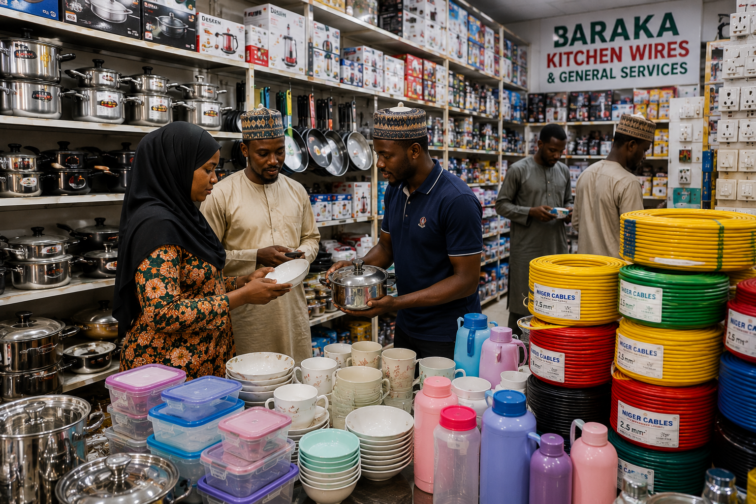 General merchandise section of the store